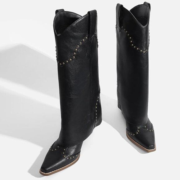 Women Shark Cowgirl Boots - Picture 8 of 9